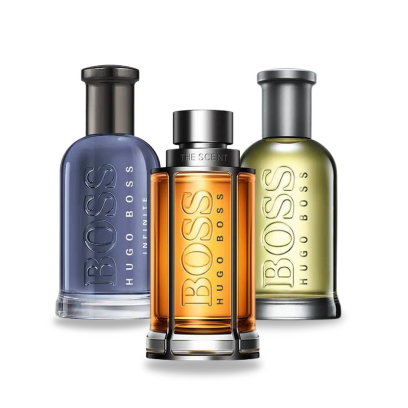 Combo aus 3 Herrenparfüms - Boss Bottled Infinite, Boss The Scent e Boss Bottled