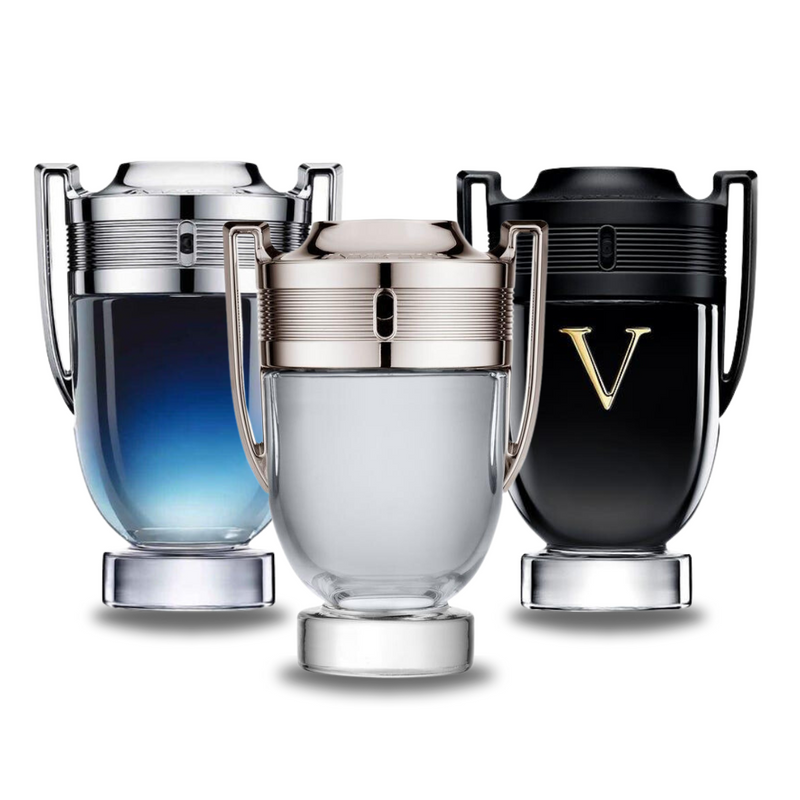 Combo aus 3 Herrenparfüms - Invictus Legend Paco Rabanne, Invictus Paco Rabanne et Invictus Victory Elixir Paco Rabanne